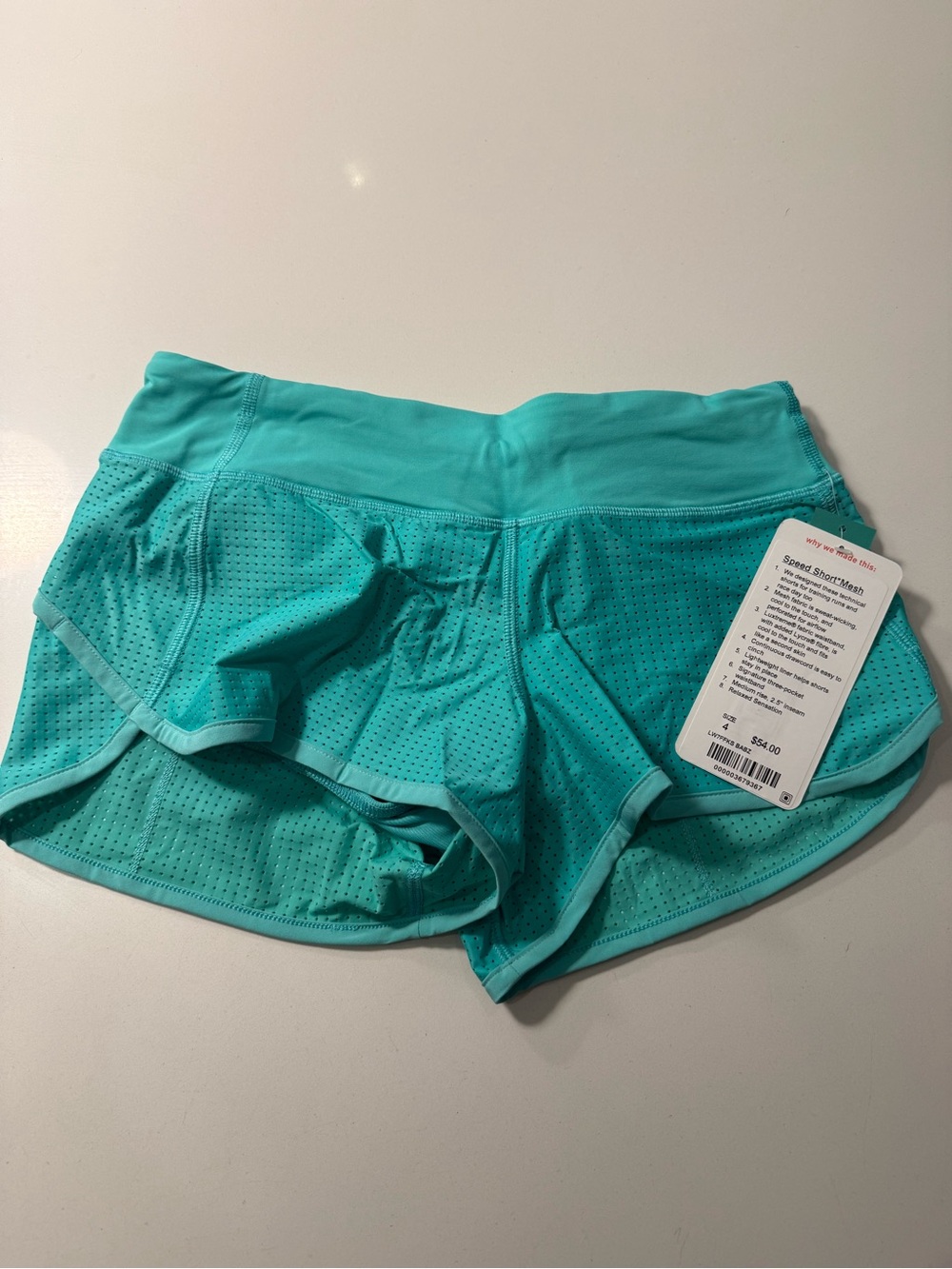 lululemon mesh speed up  Athletic Shorts - Teal